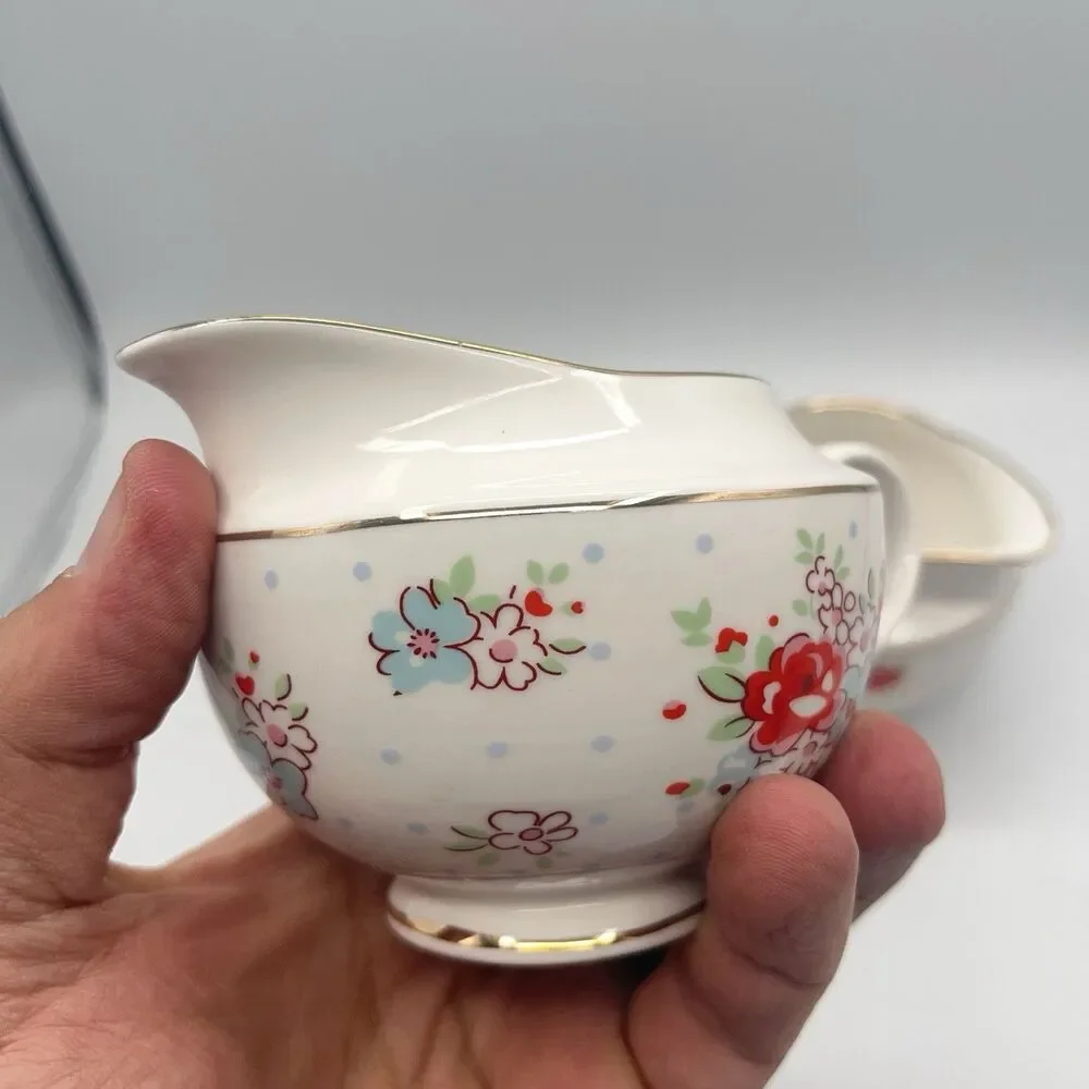 Grace Teaware Vintage Floral Creamers (2)